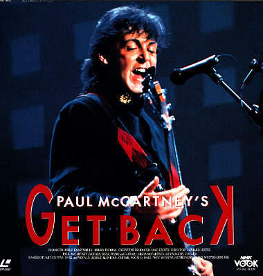 PAUL McCARTNEY - GET BACK - LASER DISC
