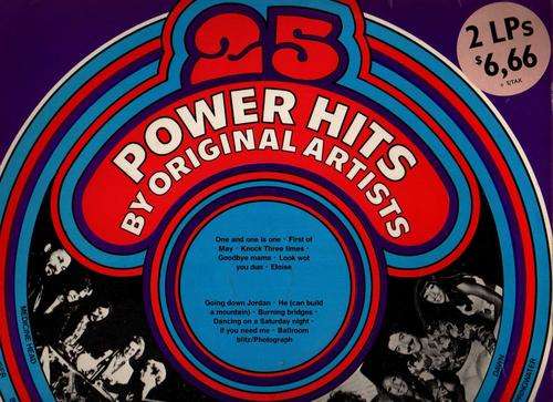 25 POWER HITS - VARIOUS ARTISTS - DOUBLE LP