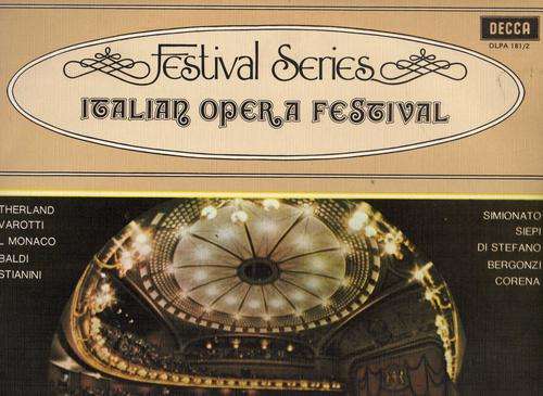 ITALIAN OPERA FESTIVAL - FESTIVAL SERIES - DOUBLE LP