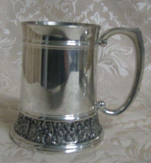 ROYAL SELANGOR PEWTER MUG VERY ORNATE