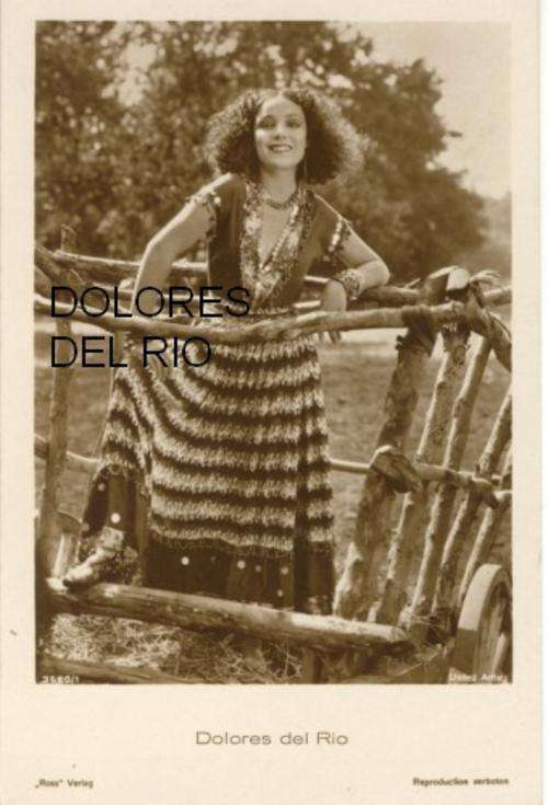 RARE POSTCARD OF DOLORES DEL RIO HOLLYWOOD ACTRESS