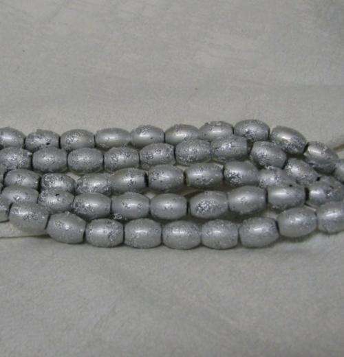 CRAZY BEAD SALE ASSORTED SIZES - Frosted or Splattered bead string.