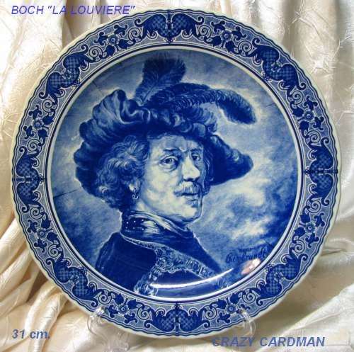 DELFT BOCH LA LOUVIERE BELGIUM REMBRANDT PLATE
