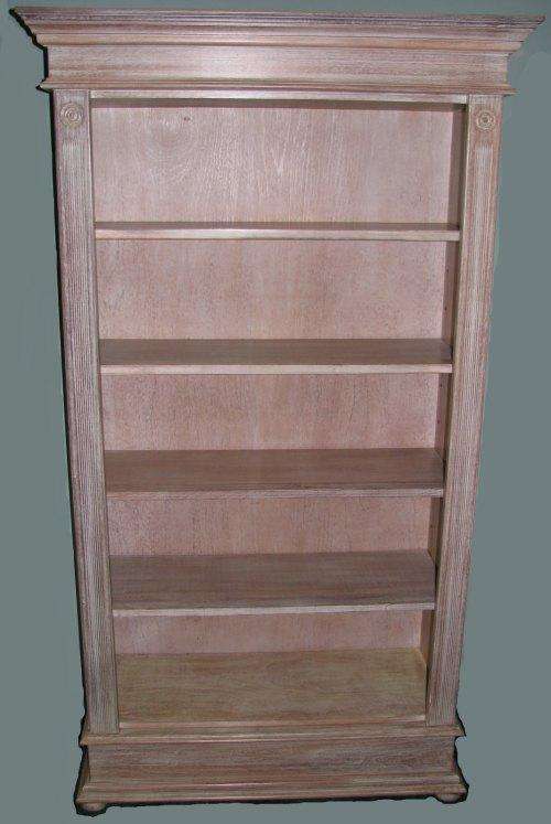 LARGE BOOKCASE - PICKLED PINE FINISH - WETHERLYS
