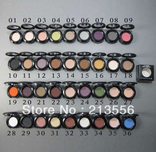 "MAC" - New Eye Shadow - 36 DIFFERENT COLOUR - eyeshadow pigment 1.5g eye shadow (36pcs/lot)