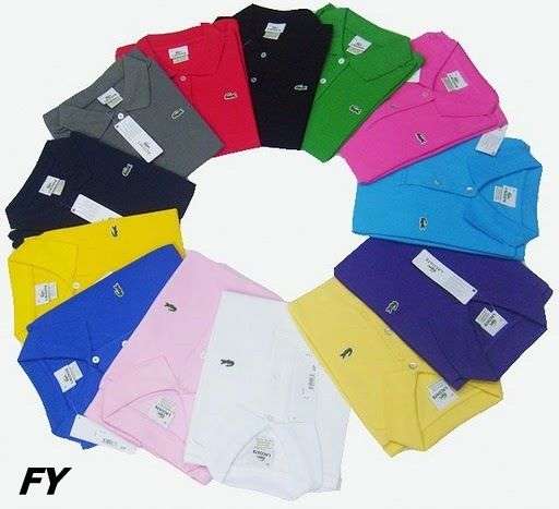 5pcs Lacoste Polo Men's T-shirts Short Sleeve