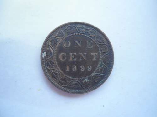 1899 CANADA ONE CENT COIN