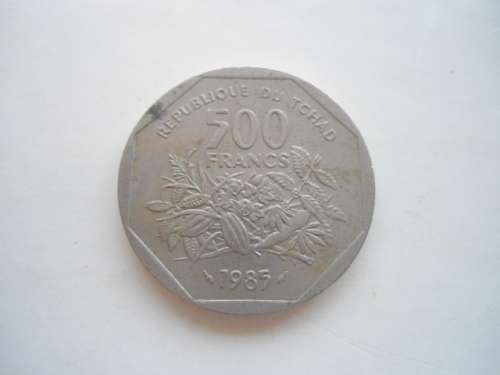 1985 REPUBLIQUE DU TCHAD 500 FRANCS