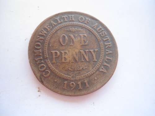 COMMONWEALTH OF AUSTRALIA ONE PENNY 1911