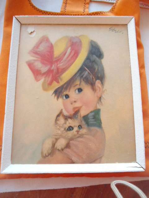 cute framed print.note some damage