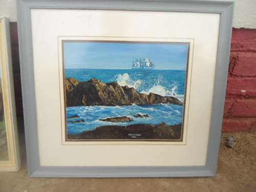 STUNNING JOHN A PIPER 1983 PAINTED OIL ON BOARD