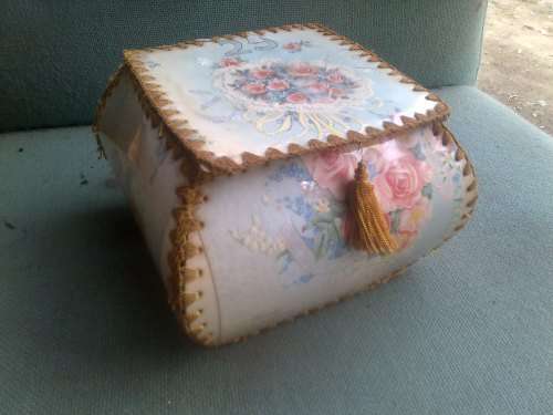 STUNNING ANTIQUE HAND MADE ITEM FOR SOMEONES SILVER WEDDING ANNIVERSARY 25 YEARS