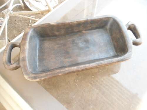 solid hout vrugte bak