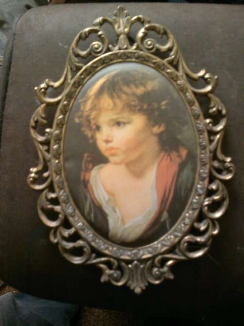Stunning vintage silk picture