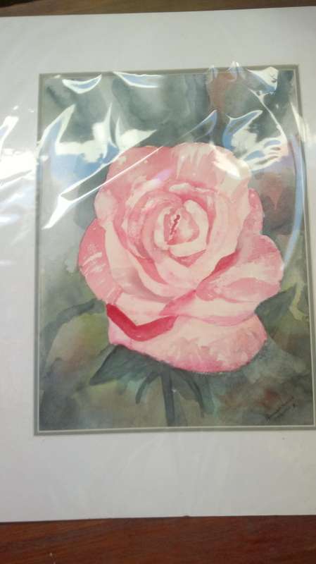 stunning watercolor painting signed by artist