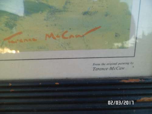 OLD framed Terence McCaw print