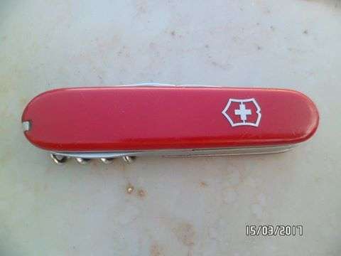 Victorinox , the makers of "swiss army knives"Have a chip on the side