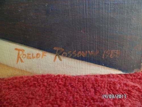 STUNNING BY WELL KNOWN ROELOF ROSSOUW.FIRST ART PIECE 1989