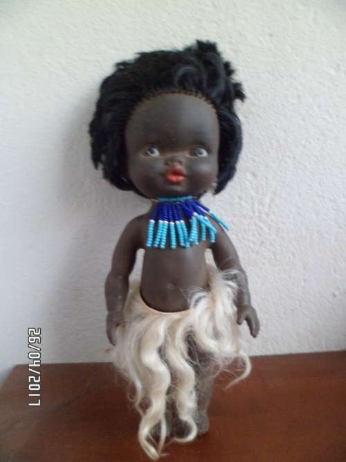 LATE ENTRY VINTAGE BLACK RUBBER DOLL.BARGAIN