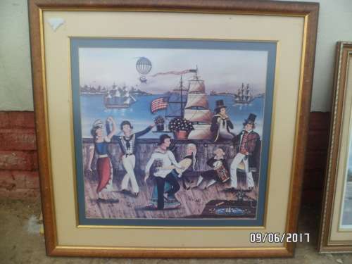 STUNNING BIG FRAMED PRINT.