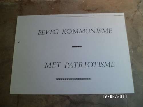 Rare SADF SWAPO SWA PROPAGANDA POSTER A4 SIZE not often  seen as these posters was used in the