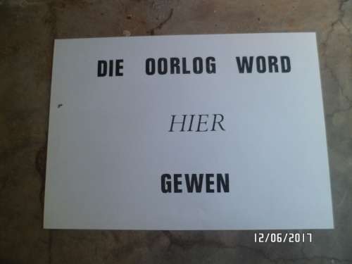 Rare SADF SWAPO SWA PROPAGANDA POSTER A4 SIZE not often  seen as these posters was used in the