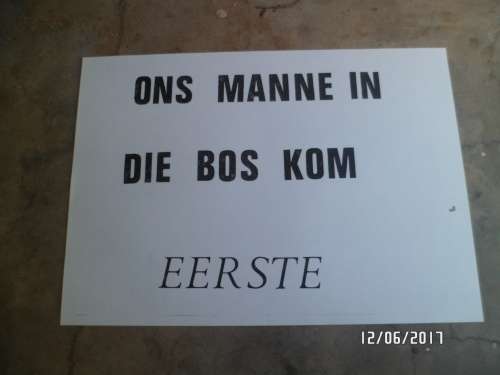 Rare SADF SWAPO SWA PROPAGANDA POSTER A4 SIZE not often  seen as these posters was used in the