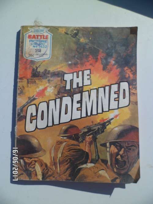 BATTLE PICTURE LIBRARY NO 1432 THE CONDEMNED 1980 COMIC