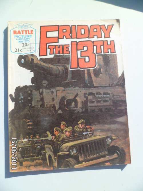 BATTLE PICTURE LIBRARY NO 1270 FRIDAY THE 13TH COMIC