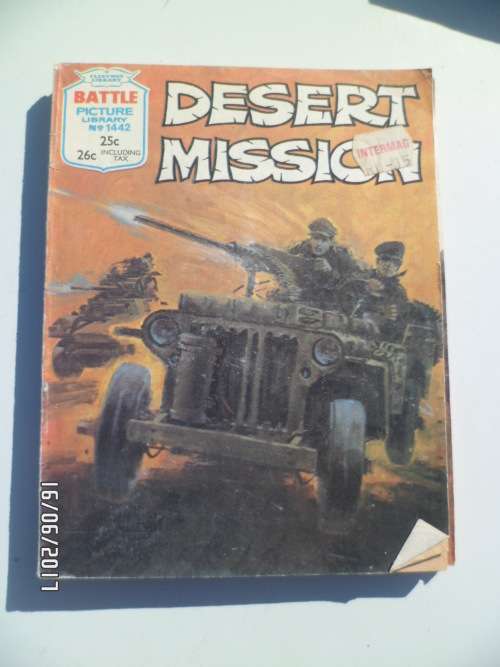 BATTLE PICTURE LIBRARY NO 1442 DESERT MISSION 1981 COMIC