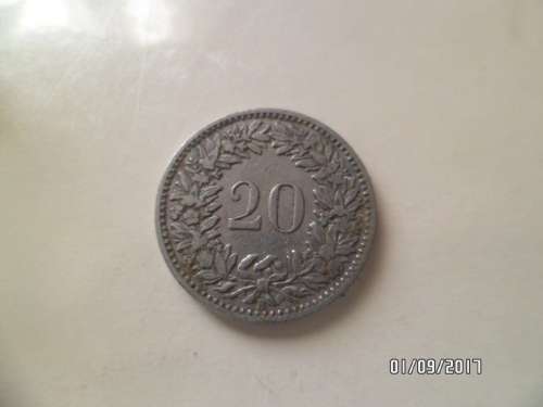 Switzerland, 20 rappen 1894
