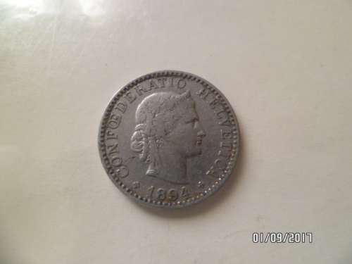 Switzerland, 20 rappen 1894