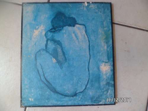 VINTAGE PICASSO PRINT ON BOARD,AS PER PICTURE