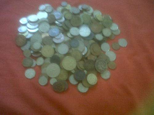 300 world coins date from 1826-1990s including SA bargain price 50c eatch