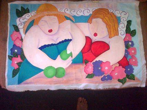 BIG SPESIAL BIG ORIGINAL PAINTING UNFRAMED CRAZY GIVE AWAY @ R150