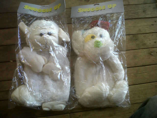 SNUGGLE UP 750ML HOT WATER BOTTLES IN TEDDY STILE AS SHEEP&DOG BARGAIN 5 availeble
