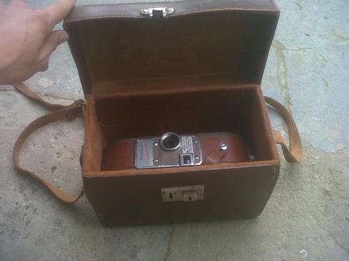 Rare Vintage 1940's KEYSTONE Model A-9 Movie Camera 16mm,like new plus leather original bag