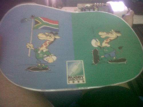 RARE FIND,ORIGINAl 1995 WORLD CUP RUGBY PLACING MAT,STILL SEALED BARGAIN.ONLY 1 ON BOB