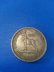 ***RARE!! 1951 SOUTHERN RHODESIA TWO SHILLING