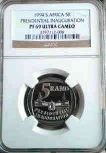 ULTRA RARE. - 1994 PF69 Ultra Cameo Presidential Inauguration R5 Coin - BUILDING IN FRONT