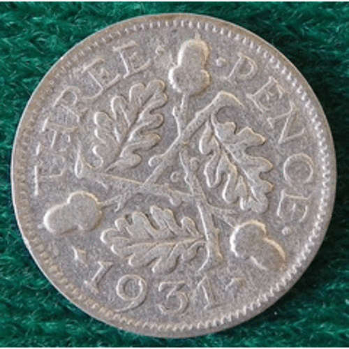 RARE 1931 TICKY/3D SILVER COIN