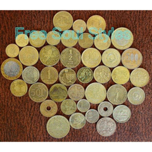 BARGAIN COLLECTION Assorted Brass Like Coins