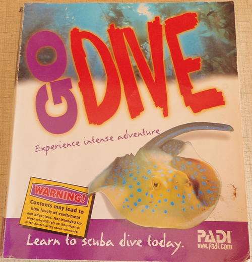 AWESOME BOOK GO DIVE LEARN TO SCUBA DIVE TODAY 260 PAGE WELL USED BOOK