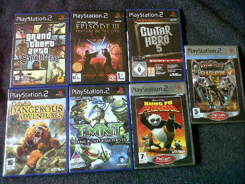 Special secondhand PS2 games working order.bid per item that you want to buy