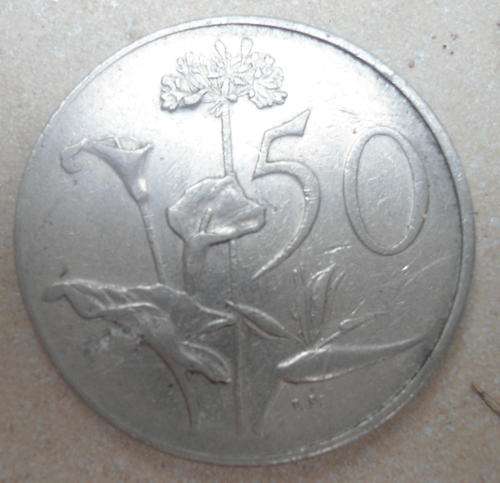 RARE ERROR 1966 OFF CENTER 50C COIN