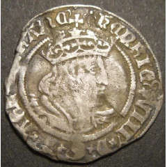 RARE Great Britain SILVER : King Henry VIII Groat (1526-44)