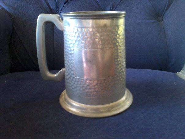 VINTAGE SERANCO PEWTER MUG FREE OF LEAD STAMPED