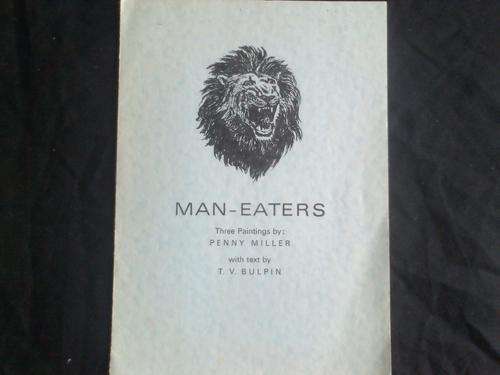 RARE FIND.MAN-EATERS THREE PAINTINGS BT PENNY MILLER