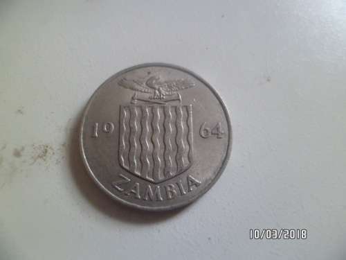 two shillings 1964 Zambia