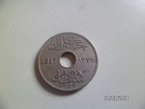 1917 FIVE  MILLIEMES COIN